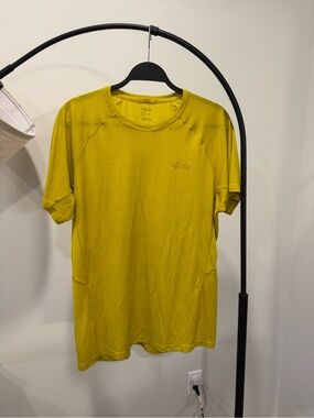 Rab Men's Short Sleeve Hiking Tee in Yellow